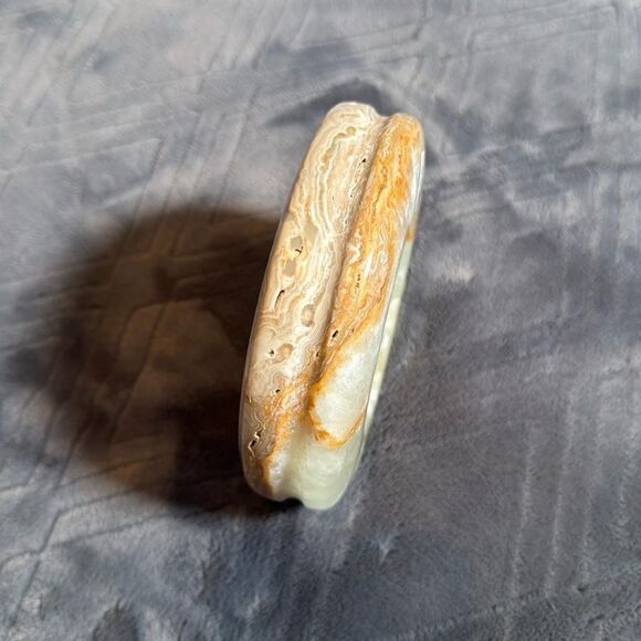 Gorgeous Natural Stone Ashtray or Trinket Box Heavy BRAND NEW Great Gift - Picture 10 of 12